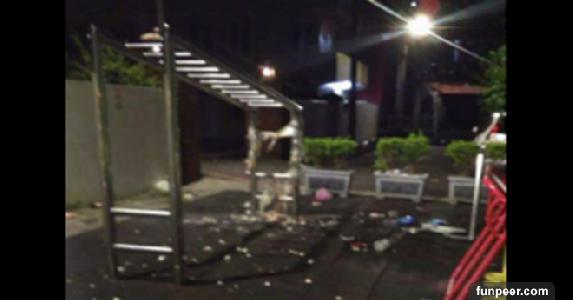 猛鬼齊聚!夜晚公園好熱鬧 阿飄不只顯靈還看著你...照片似乎有六個「人」?