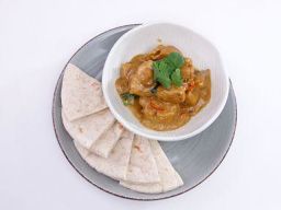 椰香咖喱鸡伴薄饼