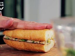 人鱼线西兰花烤鸡乳酪三明治